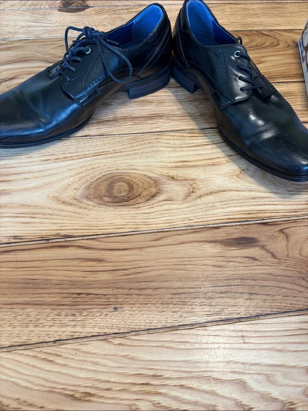 Madden Men’s Black Leather Dress Shoes